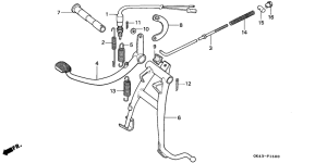 C50 Main stand / brake pedal