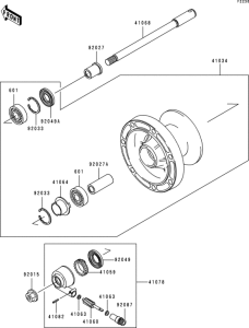EN500 Переднее колесо