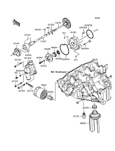 ZX600 Масляный насос и фильтр