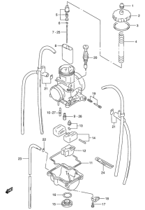 RM250 Carburetor assy