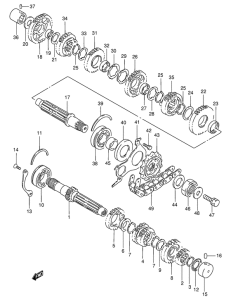 GSX750 Трансмиссия
