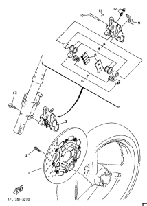 TZR125 Front brake. caliper