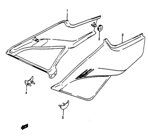 TV50 Обтекатель задний