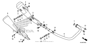 CBR250R Глушитель