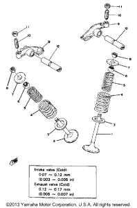XT500E Valve - rocker arm