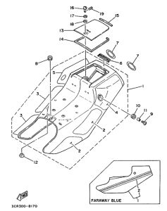 YSR80 Side cover  /  oil tank