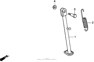 XR100 Подножка