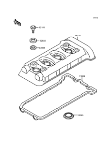 ZX250 Крышка головки цилиндров