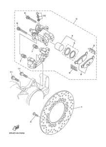 YP400 Задний суппорт