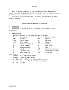 DR650 Catalog preface