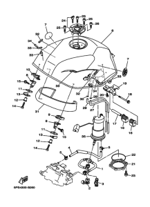 TDM900 Tank fuel