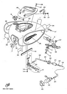 XVS1100 Топливный бак