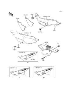 KLE500 Side covers / chain cover(1 / 2)