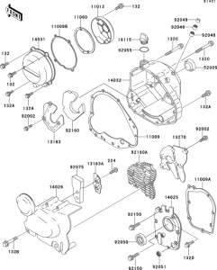 ZR750 Крышки двигателя
