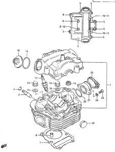 CS125 Головка цилиндров