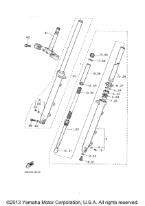 FZR600RE Передняя вилка