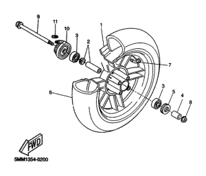 CW50 Переднее колесо