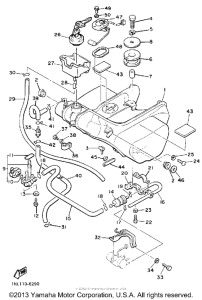 XVZ13DS Топливный бак
