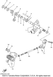 XVS1100P Вал переключения