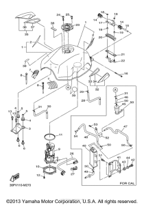 FZ6RDCL Топливный бак