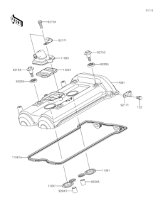 EX400 Крышка головки цилиндров