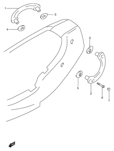 GSF1200S (ABS) Rider handle