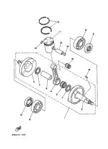 RZ50 Коленчатый вал поршень