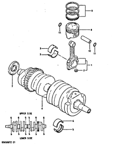 GS650 Вал коленчатый