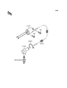 KX125 Катушка зажигания