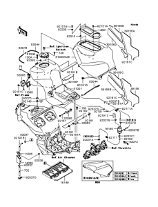 ZX1200 Топливный бак