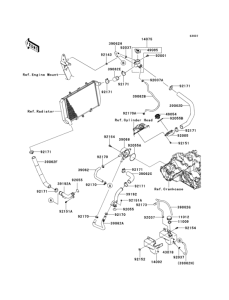ZX1000 Патрубки охлаждения