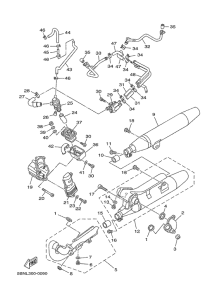 XVS650A Выхлопная система
