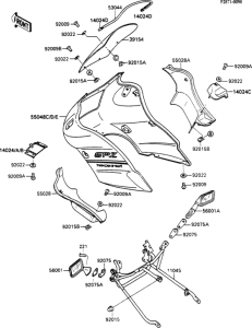 EX500 Cowling(1 / 2)(ex500-a3)