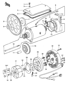  Generator / starter motor / starter clutch