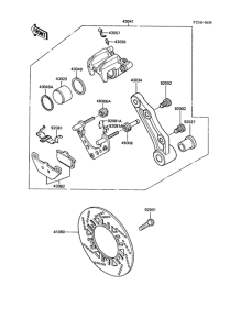 ZX1000 Задний тормоз