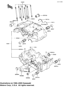EX305 Картер двигателя