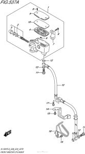 VL1500T Главный тормозной цилиндр