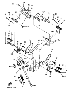FZR400RR Stand. footrest