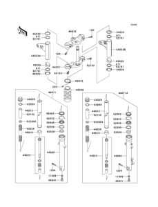 EJ650 Передняя вилка