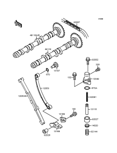 ZX250 Распредвал