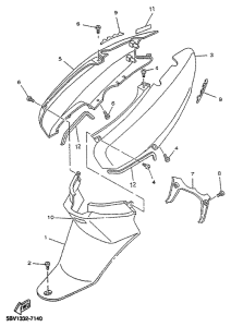 YN50R Боковые обтекатели