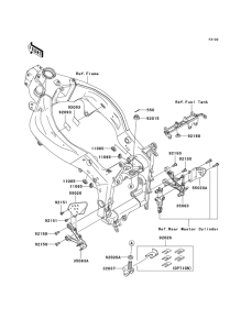 ZX600 Рама ,крепежные детали