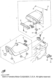 FZR600RFC Сиденье