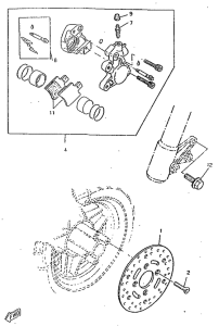 CW50RSP Front brake. caliper