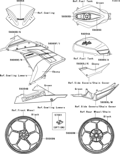 EX300 Decals(green)(adfa)(ca,us)