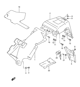 DR125 Заднее крыло