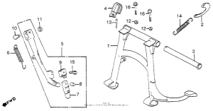 VF1100C Main stand + side stand