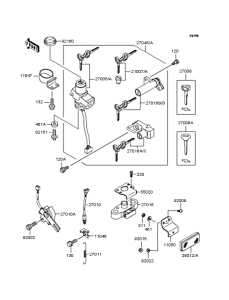 ZR250 Замок зажигания