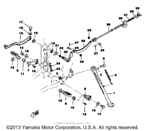 TT500D Подножки