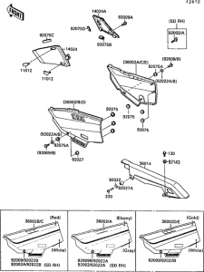 ZX750 Side covers(1 / 2)(zx750-f1)